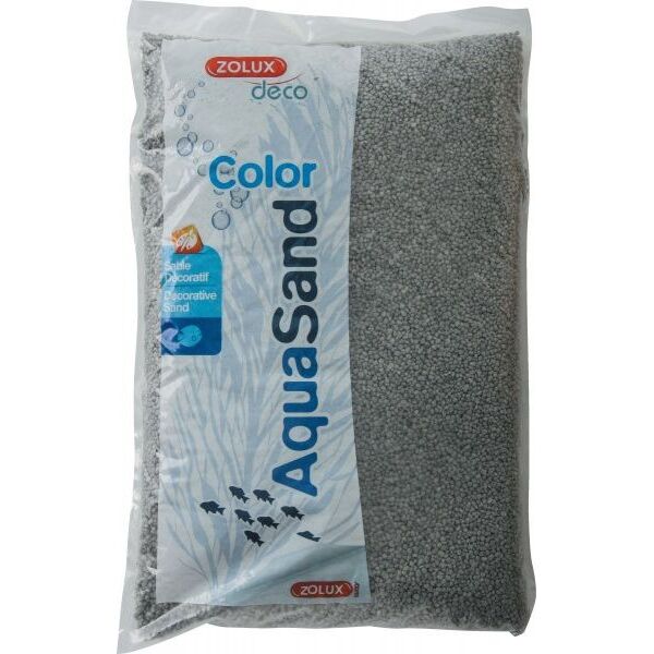 Zolux Aquasand Color pastelowa szarość 5kg 4961211 3336023462172