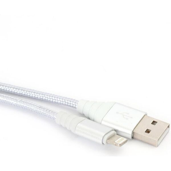 Kabel USB Omega USB-A - 1 m Srebrny (OUFBB3LBOXS) 5015669 5907595442657