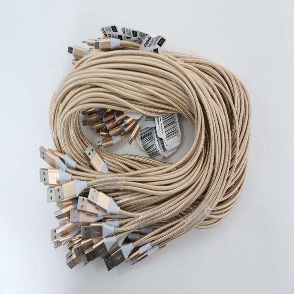 Kabel USB Omega USB-A - 1 m Złoty (OUFBB3MGL) 5015678 5907595440523