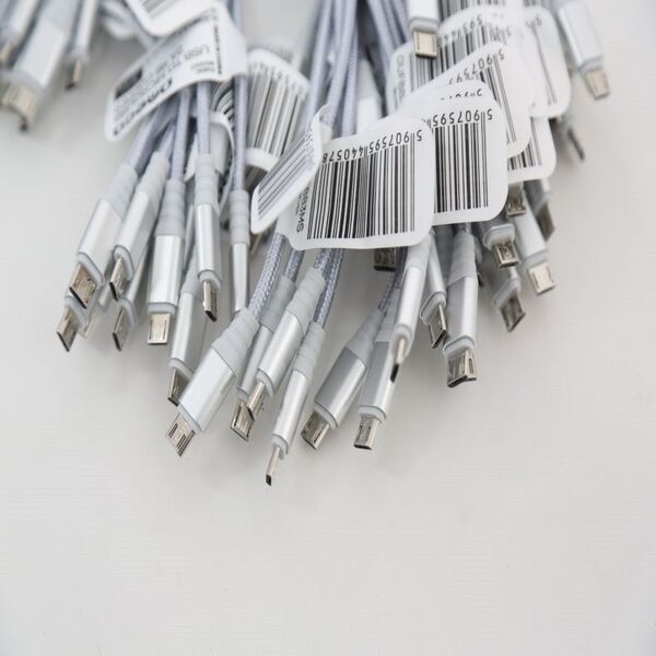 Kabel USB Omega USB-A - 1 m Srebrny (OUFBB3MS) 5015680 5907595440578