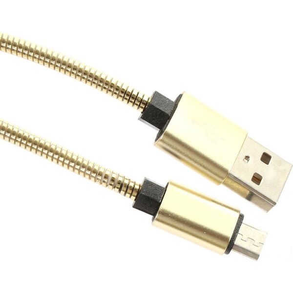 Kabel USB Omega USB-A - microUSB 1 m Złoty (OUFBB6MBOXGL) 5015706 5907595442091