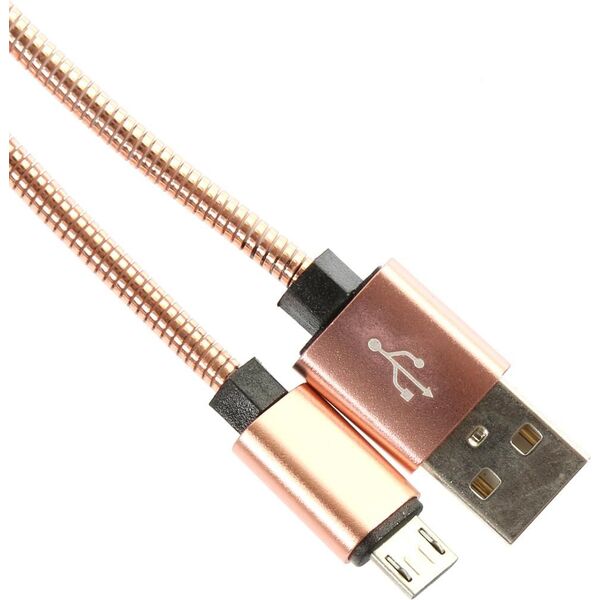 Kabel USB Omega USB-A - microUSB 1 m Złoty (OUFBB6MBOXRG) 5015707 5907595442077