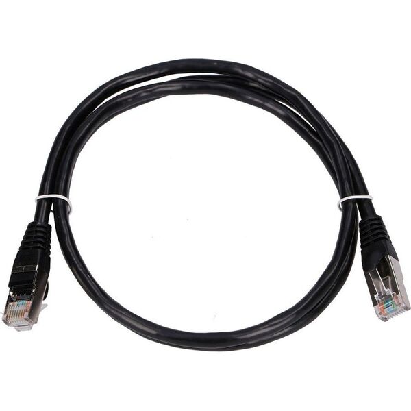 ExtraLink EXTRALINK LAN PATCHCORD CAT.5E FTP 1M FOILED TWISTED PAIR BARE COPPER CZARNY 5371959 5902560367607
