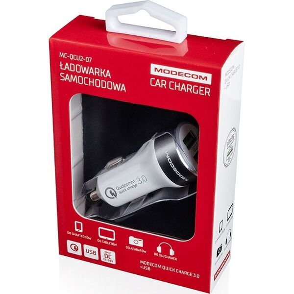Ładowarka Modecom MC-QCU2-07 2x USB-A 3 A  (ZT-MC-QCU2-07) 5537819 5901885249094