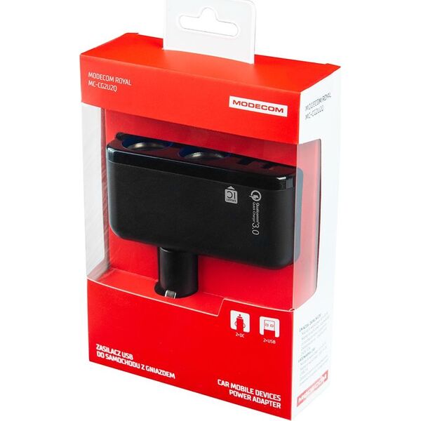 Ładowarka Modecom Royal 2x USB-A  (ZT-MC-CG2U2Q-11) 5618110 5901885249018