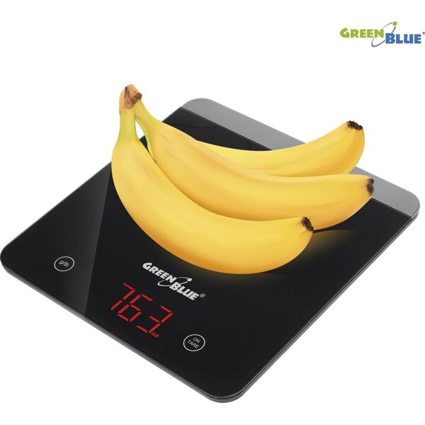 Waga kuchenna GreenBlue GreenBlue GB171 Waga kuchenna cyfrowa LED czarna min 1g max 5000g 5618220 5902211110026
