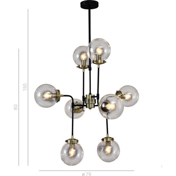 Lampa wisząca Italux Odelia V1009-8 5630905 5900644434443