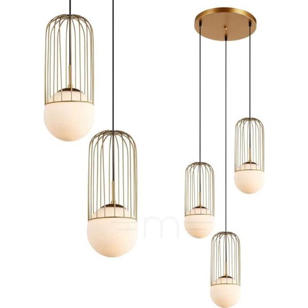 Lampa wisząca Italux Matty MDM-3939/3 GD 5635321 5900644439677
