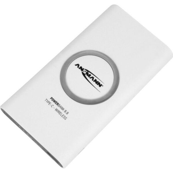 Powerbank Ansmann 8.8 Type C Wireless 8000mAh Biały 5640913 4013674133918