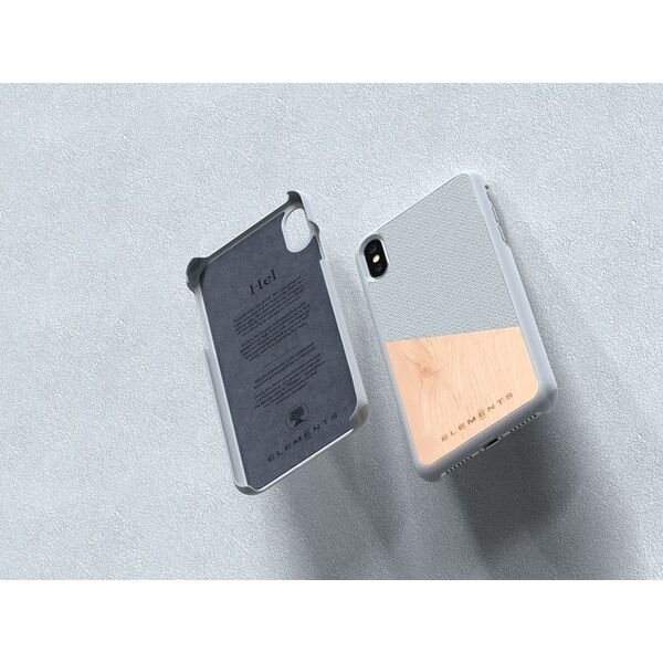 Nordic Elements Nordic Elements Original Hel - Etui Iphone Xs Max Z Prawdziwym Drewnem Klonowym (light Grey) 5710251 5706662204798