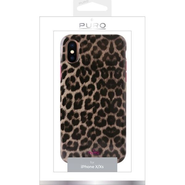 Puro Etui Glam Leopard Cover Iphone XS/ X (leo 2) Limited Edition 5710311 8033830271571