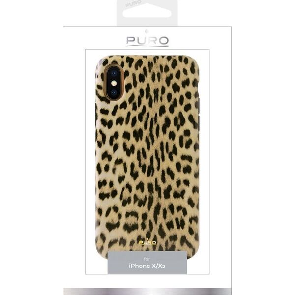 Puro Etui Glam Leopard Cover Iphone XS/ X (leo 1) Limited Edition 5710312 8033830271335