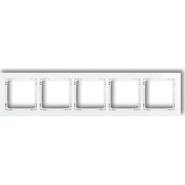 Karlik Ramka Deco pięciokrotna biały efekt szkła spód: biały (0-0-DRS-5) 5774808 5903418068998