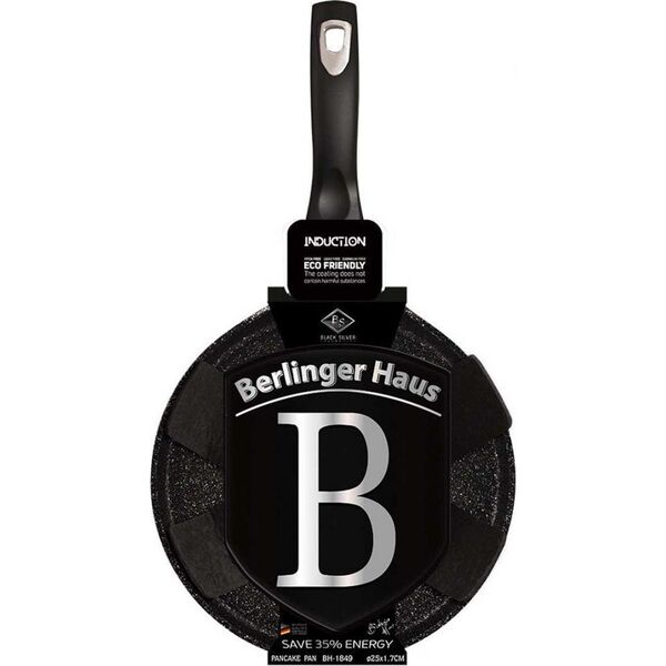 Patelnia Berlinger Haus do naleśników Black Silver 25cm 5783994 5999056791527