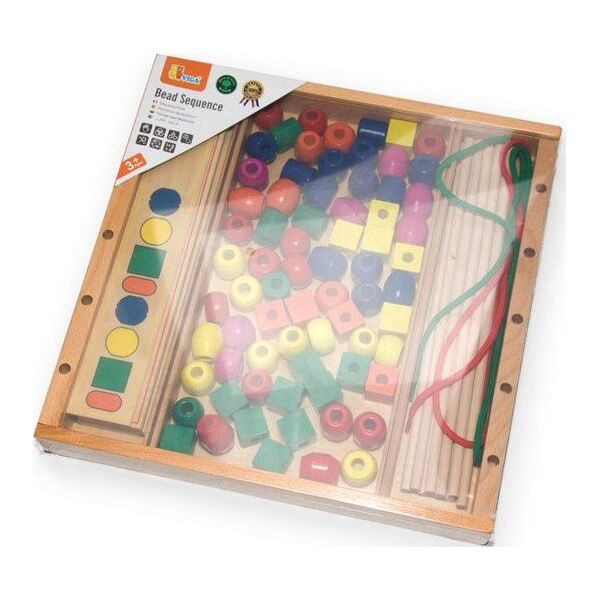 Viga VIGA Logiczne Koraliki - Gra Edukacyjna uniwersalny 5862107 6934510561826