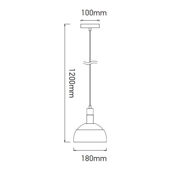 Lampa wisząca V-TAC VT-7100 1x60W  (3920) 5933586 3800157626156