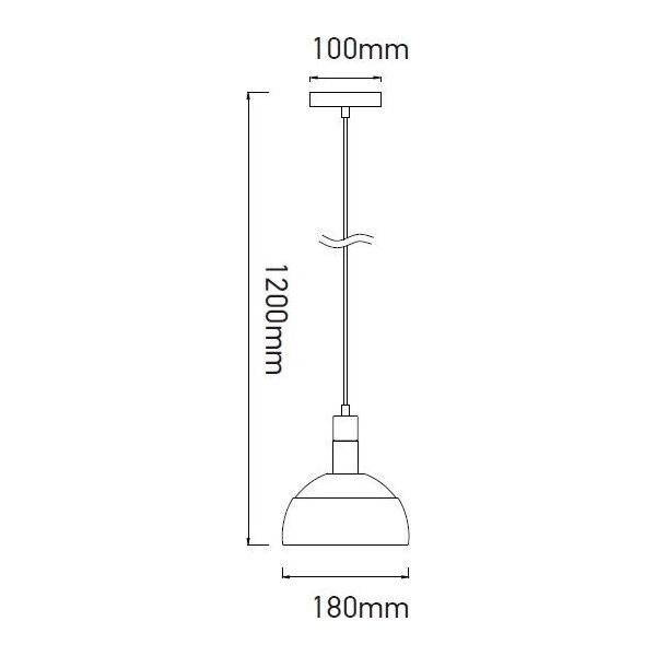 Lampa wisząca V-TAC VT-7100 1x60W  (3922) 5933654 3800157626170