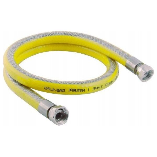 PROFITOR Przewód gazowy z dwoma nakrętkami obrotowymi G 1/2” e-GAZ Typ 111 GW/GW L = 500 5934435 5907573471815