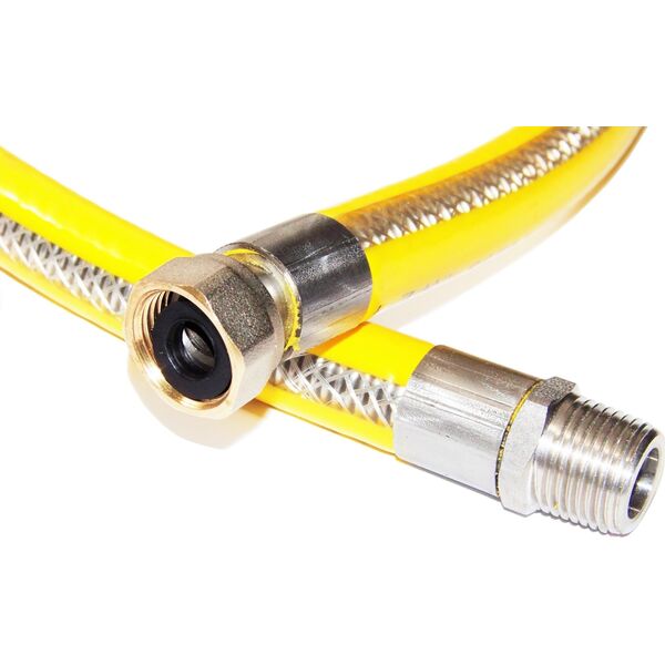 PROFITOR Przewód gazowy z nakrętką obrotową G 1/2” i końcówką GZ 1/2” Typ 112 GW/GZ L = 2000 5934446 5907573471921