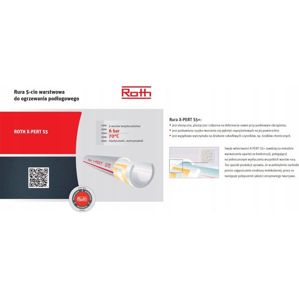 Roth Rura 5-ciowarstwowa X-PERT S5+ 16/200 [paleta 2000] 5934903 4037115105920