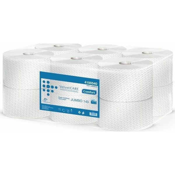 Velvet Papier toaletowy Comfort biały Jumbo 140m 1szt. 5955296 5901478995223