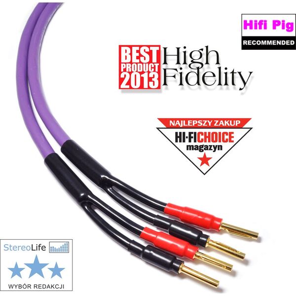 Kabel Melodika Banan x2 - Banan x2 2.5m fioletowy 6030618 5907609002648