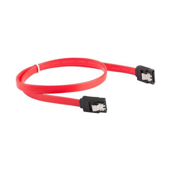 Lanberg SATA - SATA, 0.3m, Czerwony (CA-SASA-14CU-0030-R) 6047909 5901969419375