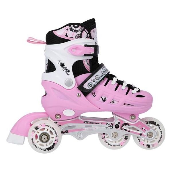Rolki Nils Extreme NH10905 z wymienną płozą regulowane różowe r. 31-34 6063192 5907695532814