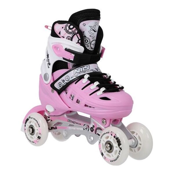 Rolki Nils Extreme NH10905 z wymienną płozą regulowane różowe r. 31-34 6063192 5907695532814