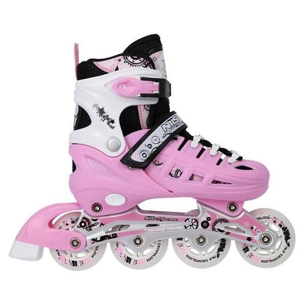 Rolki Nils Extreme NH10905 z wymienną płozą regulowane różowe r. 35-38 6063193 5907695532821