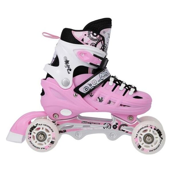 Rolki Nils Extreme NH10905 z wymienną płozą regulowane różowe r. 39-42 6063211 5907695532838