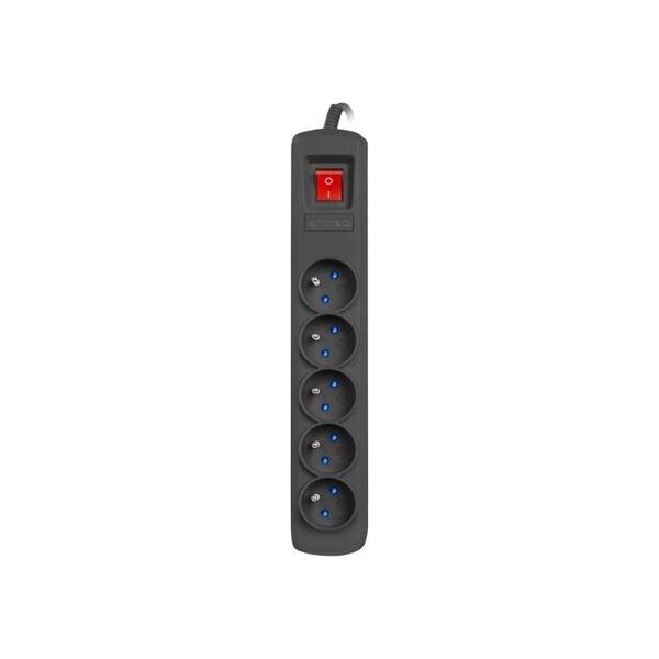 Listwa zasilająca Armac R5 przeciwprzepięciowa 5 gniazd 1.5 m czarna (R5/CZ/15) 6069519 5904722195882