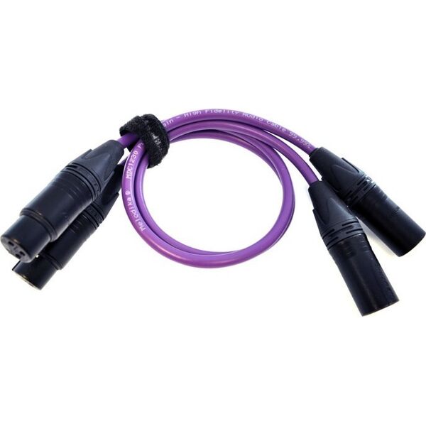 Kabel Melodika XLR x2 - XLR x2 5m fioletowy 6094269 5907609000217