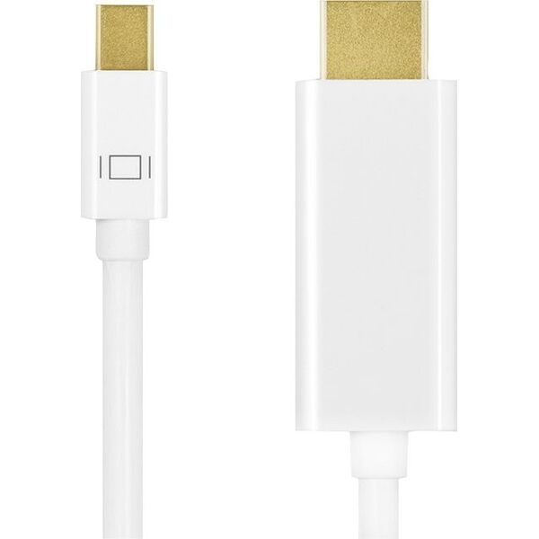 Kabel LogiLink DisplayPort Mini - HDMI 2m biały (CV0123) 6118340 4052792052251