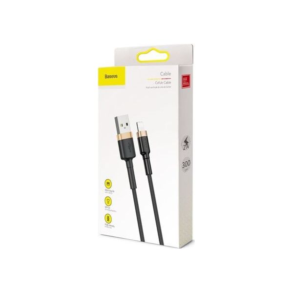Kabel USB Baseus USB-A - Lightning 3 m Czarno-złoty (CALKLF-RV1) 6174341 6953156296329