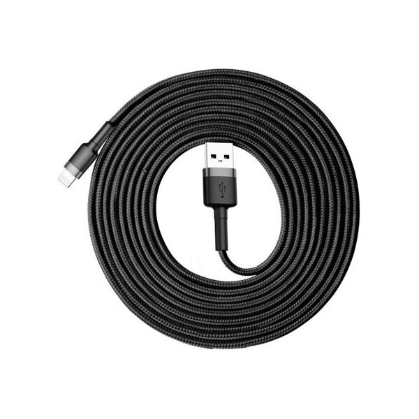 Kabel USB Baseus USB-A - Lightning 3 m Czarno-szary (6953156296305) 6174343 6953156296305