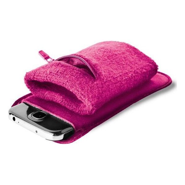 Puro PURO Running Band - Uniwersalna frotka do biegania do smartfonów max 4.3" + key pocket (różowy) 6201395 8033830135231