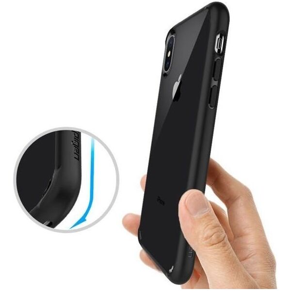 Spigen Etui Spigen Ultra Hybrid IPHONE 11 Matte czarne uniwersalny 6220625 9075369396713