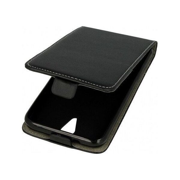 Kabura pionowa Rubber etui SAMSUNG GALAXY A50 czarne uniwersalny 6220760 5901737994301