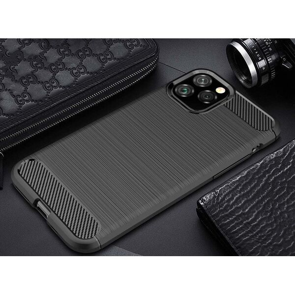 Etui Pancerne Carbon IPHONE 11 Pro 2019 czarne uniwersalny 6233716 5904161110767