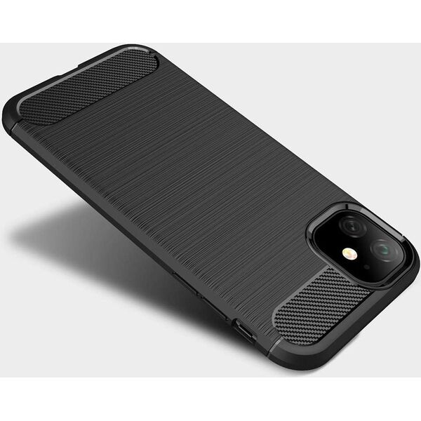 Etui Pancerne Carbon IPHONE 11 (6,1) czarne uniwersalny 6289185 5903657575219