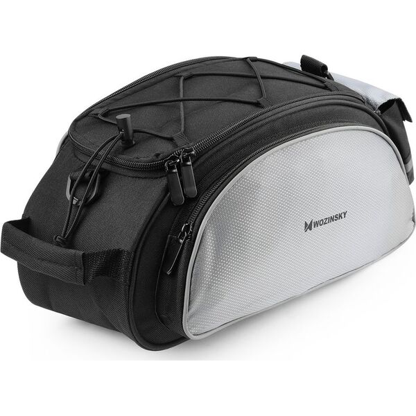 Wozinsky Wozinsky Torba rowerowa na bagażnik z paskiem na ramię 13L czarny (WBB1BK) uniwersalny 6296114 5907769312113
