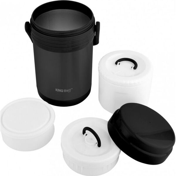 KingHoff Termos obiadowy KH-1396 1.5 l Czarny 6310945 5908287213968