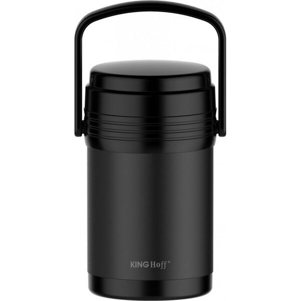 KingHoff Termos obiadowy KH-1396 1.5 l Czarny 6310945 5908287213968