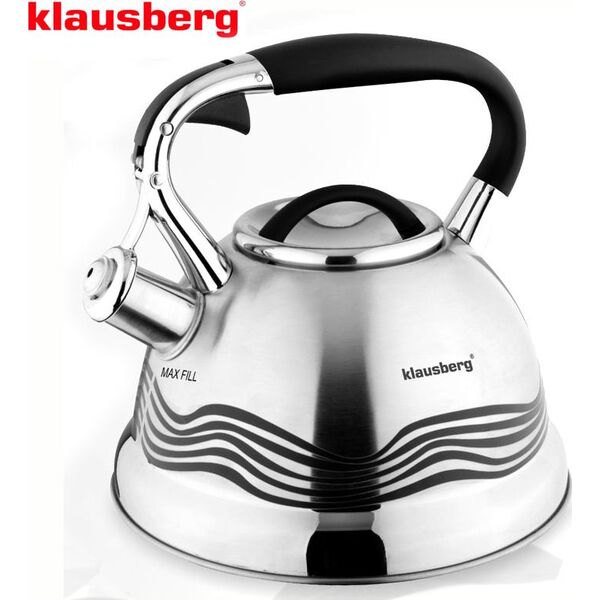 Klausberg CZAJNIK STALOWY INOX 3.0L KLAUSBERG [KB-7048] 6311769 5902666610485