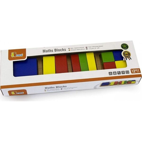 Viga Drewniana Układanka Viga Klocki Matematyczne Ułamki 11 Elementów 6315143 6934510586478