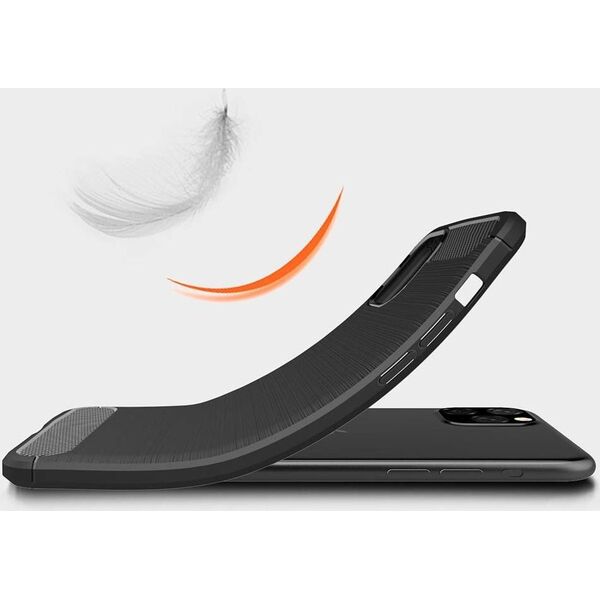 Etui Pancerne Carbon iPhone 11 PRO MAX czarne uniwersalny 6335055 5903657578418