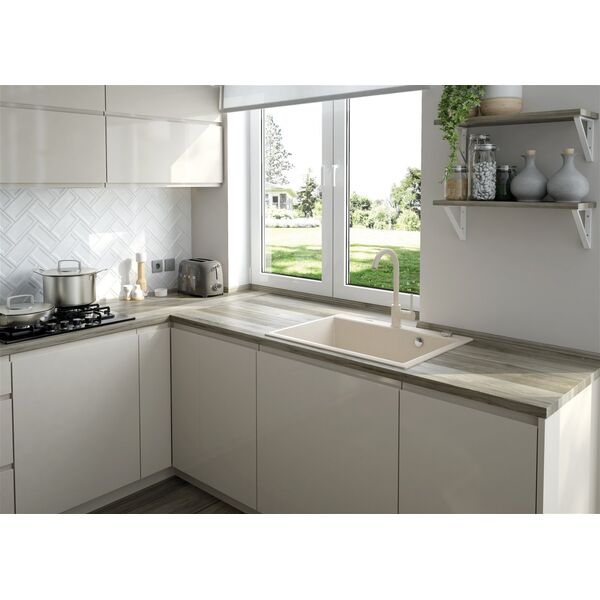 Zlewozmywak Deante Zlewozmywak ANDANTE ALABASTER GRANIT + SPACE SAVER 6336543 5908212073728