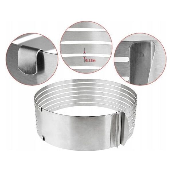 KingHoff OBRĘCZ DO TORTÓW 24-30cm OPASKA REGULOWANA KINGHOFF KH-1474 6342230 5908287214743
