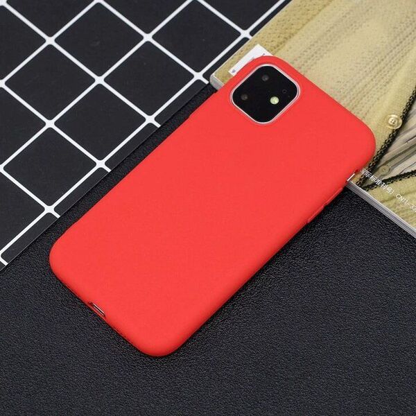 Hurtel Silicone Case elastyczne silikonowe etui pokrowiec iPhone 11 Pro czerwony uniwersalny 6367468 1000000328028